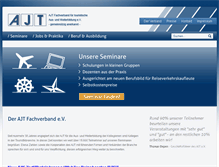 Tablet Screenshot of ajt-fachverband.de
